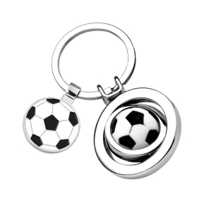 Porta-chaves em forma de bola de futebol gravado