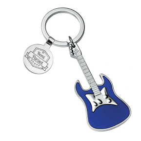 Porta-chaves em forma de guitarra gravado