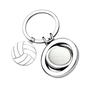 Porta-chaves em forma de bola de voleibol gravado