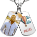 Porte-chaves balão de ar quente foto personalizada