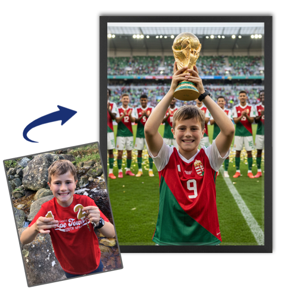 Retrato personalizado de lenda do desporto