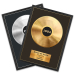 Poster emoldurado com Disco de Ouro ou de Platina personalizado