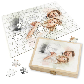 Puzzle de uma foto transformada em aguarela
