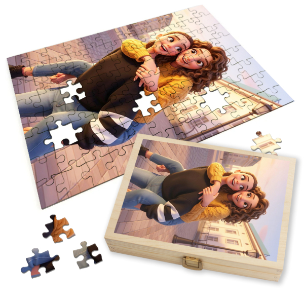 Puzzle de uma foto transformada em Anima&ccedil;&atilde;o 3D