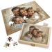 Puzzle de uma foto transformada em pintura a &oacute;leo