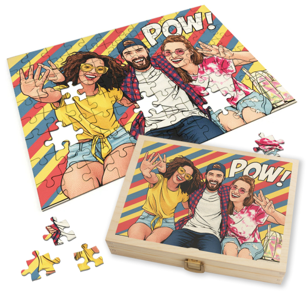 Puzzle fotogr&aacute;fico Pop Art Comics estilo Roy Lichtenstein