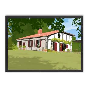 Quadro de casa personalizado a partir de uma fotografia Quadro de casa personalizado a partir de uma fotografia