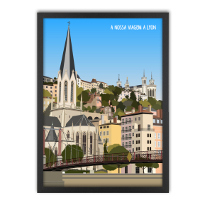 Quadro de paisagem personalizado a partir de uma fotografia Quadro de paisagem personalizado a partir de uma fotografia