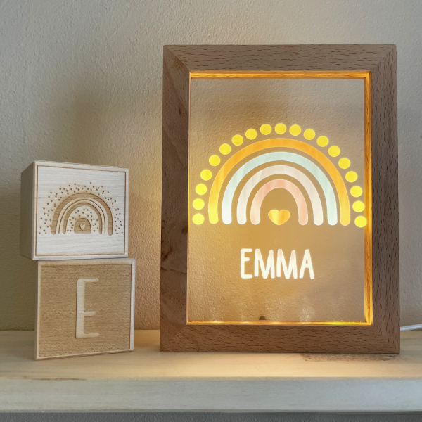 Quadro LED arco-íris