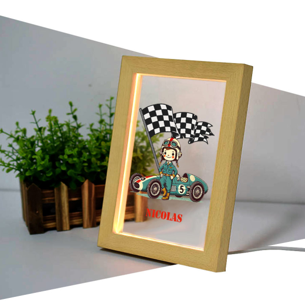 Quadro LED carro de corrida