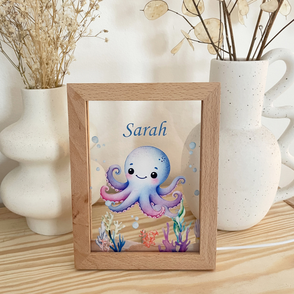 Quadro LED oceano personalizado