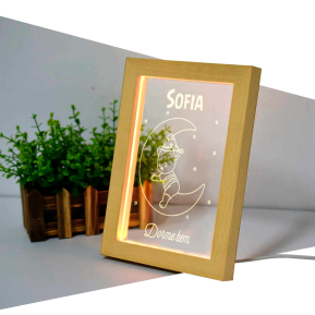 Quadro luminoso personalizado - Boa noite Quadro luminoso personalizado - Boa noite
