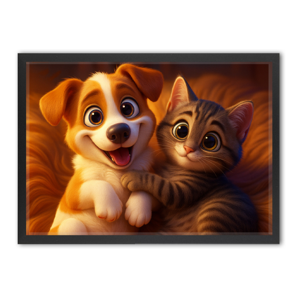 Retrato de animal ao estilo de um filme de animação 3D