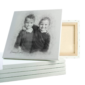 Retrato em estilo carvão feito a partir de uma fotografia Retrato em estilo carvão feito a partir de uma fotografia
