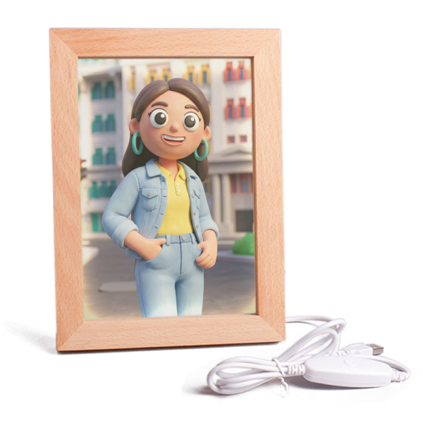 Retrato em estilo Clay Art a partir de uma foto