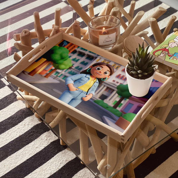 Retrato em estilo Clay Art a partir de uma foto