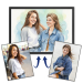 Retrato em estilo aguarela após montagem fotográfica