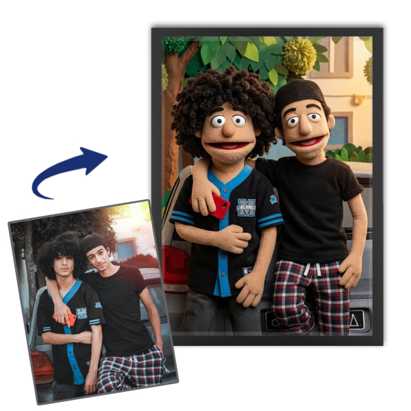 Retrato estilo marionete a partir de uma foto