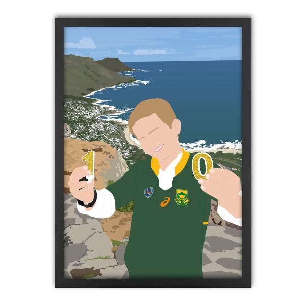 Retrato personalizado com design a partir de uma fotografia