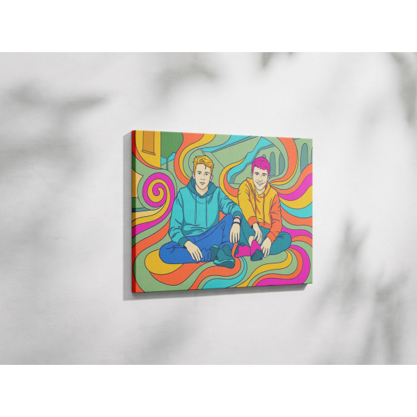 Retrato psicod&eacute;lico a partir de uma foto