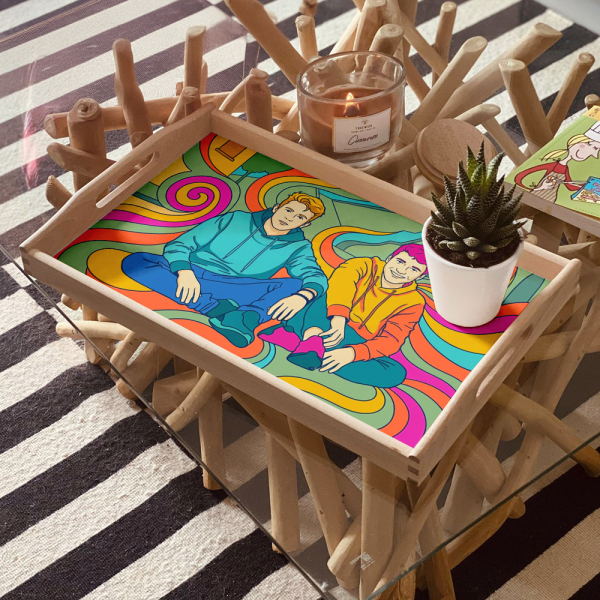 Retrato psicod&eacute;lico a partir de uma foto