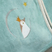 Roupão infantil personalizado Pinguim Verde