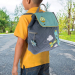 Mochila personalizada com avião e balão