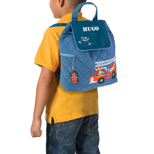 Mochila de bombeiro personalizada para criança