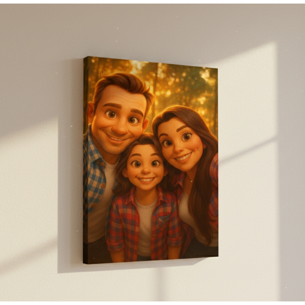 Retrato estilo filme de animação 3D a partir de uma foto