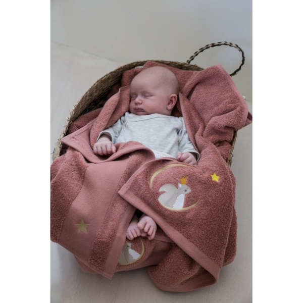 Toalha infantil personalizada 70 x 140 cm  Esquilo Marsala