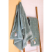 Toalha infantil personalizada 70 x 140 cm - Pinguim Verde