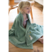 Toalha infantil personalizada 70 x 140 cm - Pinguim Verde