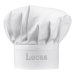 Toque de chef bordada para adulto