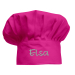 Touca de cozinheiro infantil personalizada rosa