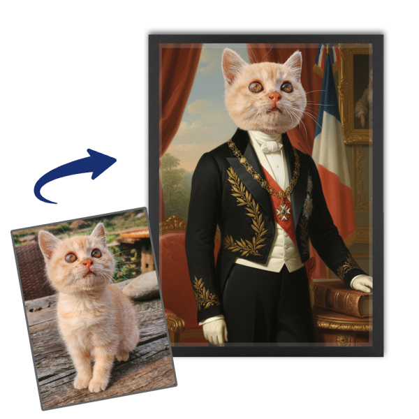 Retrato excêntrico do seu animal de estimação