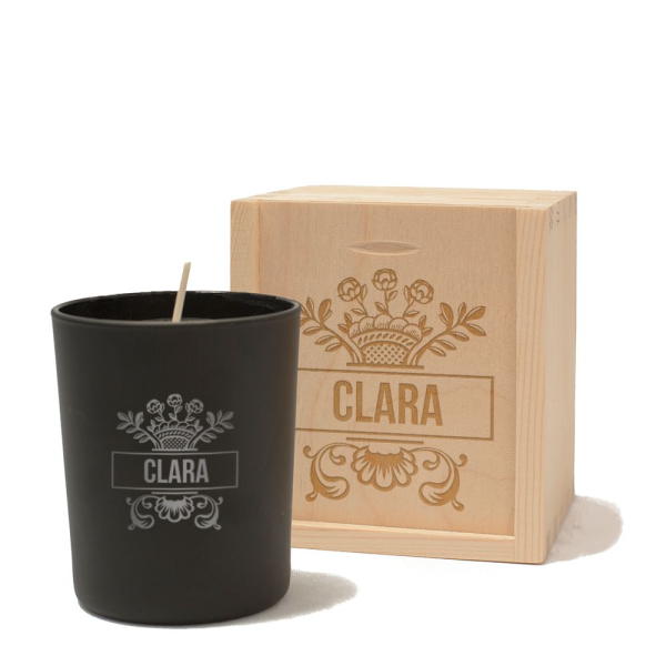 Vela personalizada com nome