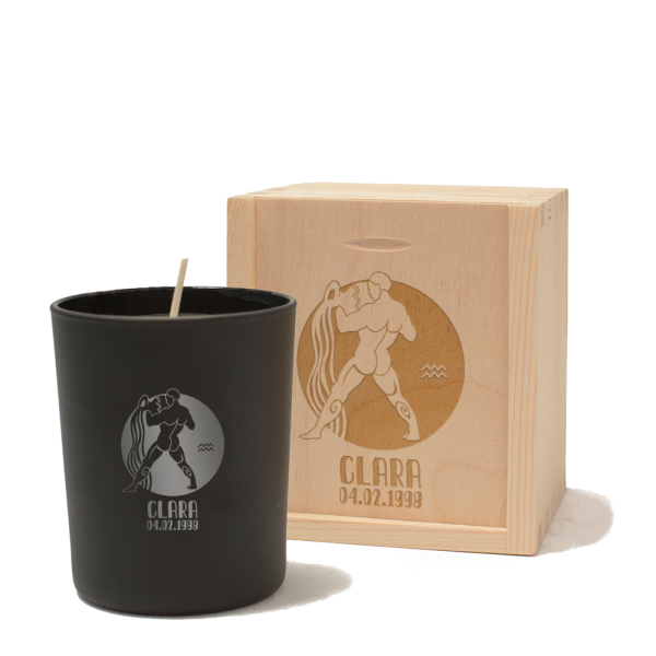 Vela personalizada com signo do zodíaco