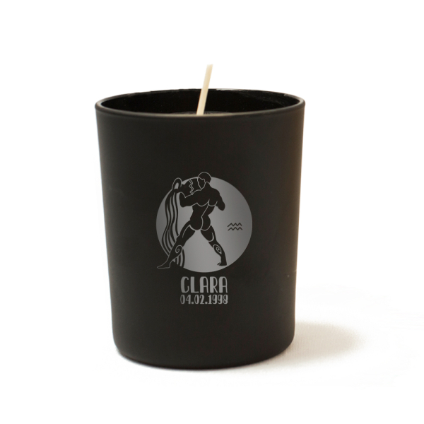 Vela personalizada com signo do zodíaco
