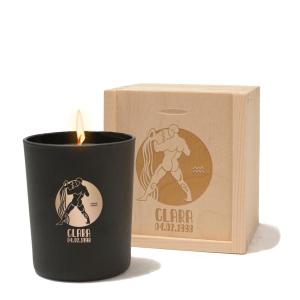 Vela personalizada com signo do zodíaco