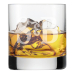 Copo de whisky gravado com duas iniciais