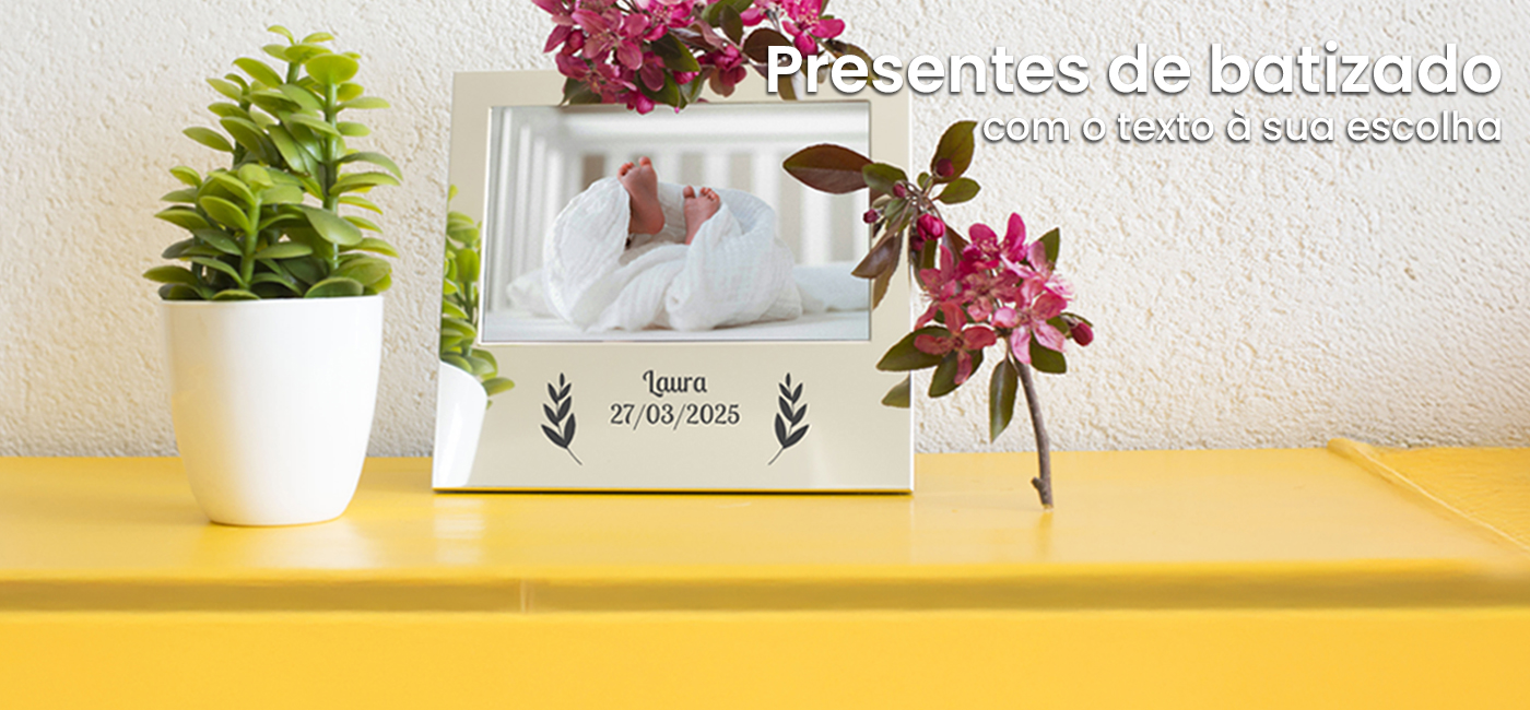 presentes de batismo personalizados