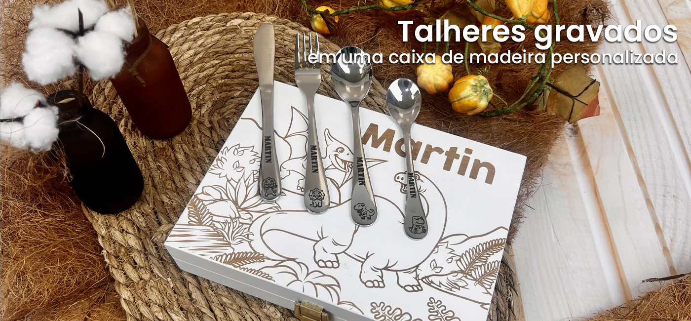 Talheres infantis personalizados