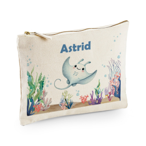 Bolsa de algodo com estampado oceano