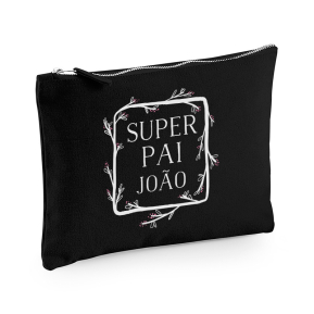 Bolsa estampada Moldura floral