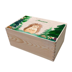 Caixa de arrumao em madeira floresta