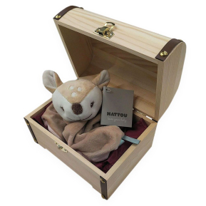 Caixa de oferta e peluche Nattou personalizados