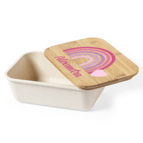 Caixa para lanche com arco-ris