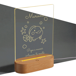 Candeeiro LED personalizado com animais