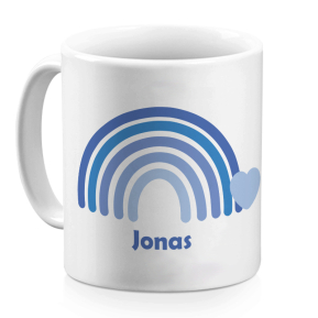 Caneca arco-ris personalizada
