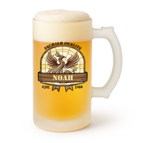 Caneca de cerveja com motivo de Fnix